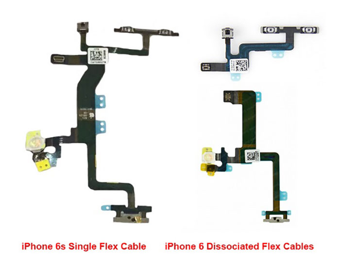 Comparison-of-a-flex-cable-used-in-the-current-iPhone-6-to-one-that-will-be-employed-by-the-iPhone-6s