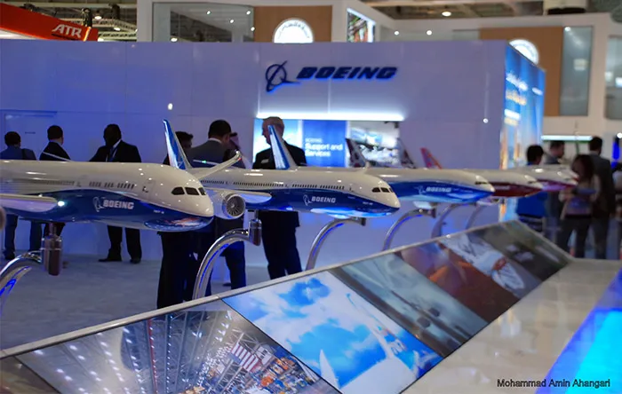 صف محصولات شرکت بویینگ آماده ورود به ایران