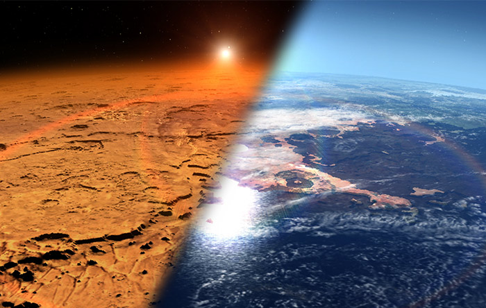دانشمندان می‌گویند زمانی مریخ اتمسفری غلیظ داشته و مثل زمین میزبان حیات بوده است