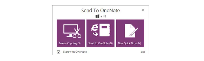 اسکرین شات در وان نوت