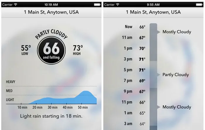 برنامه Dark Sky
