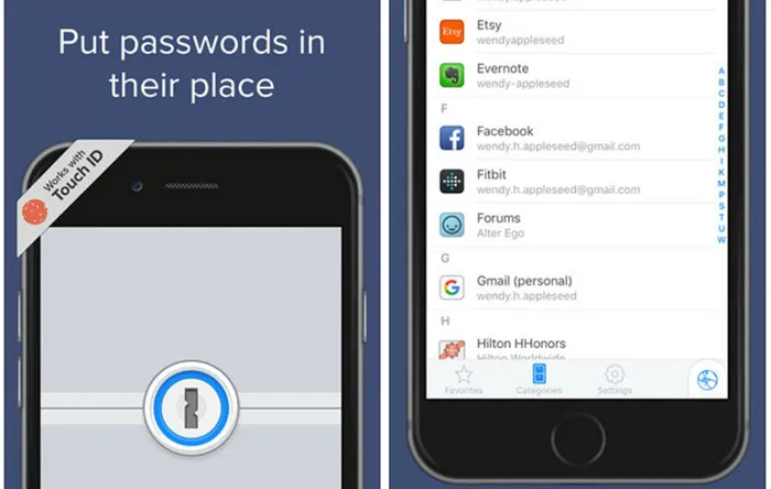 برنامه 1PassWord