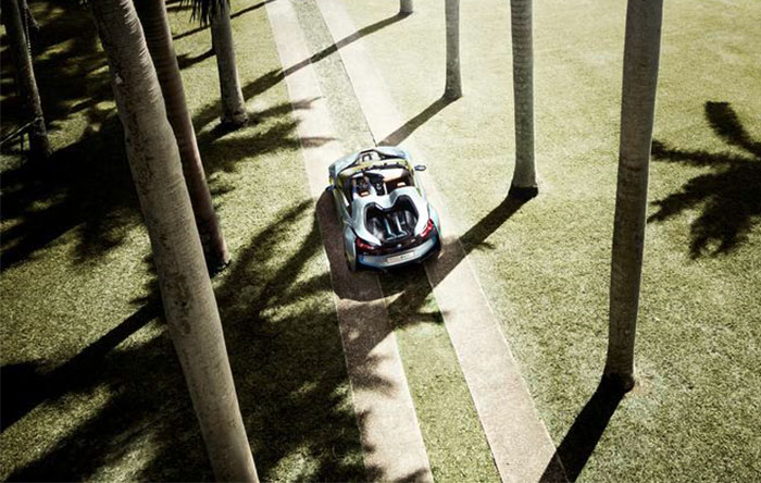 اتومبیل i8 spyder شرکت BMW