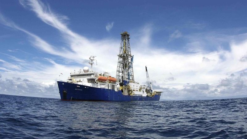 The Joides Resolution is dedicated to the science of drilling the ocean floor