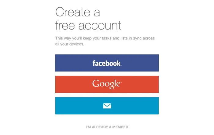 ساخت اکانت Any.Do