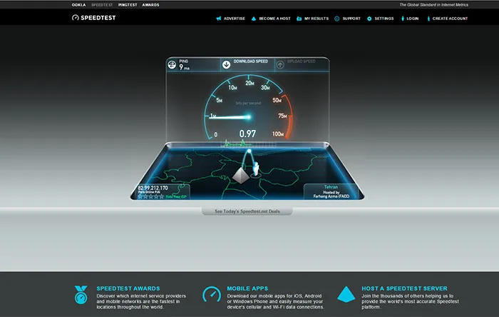 سایت speedtest
