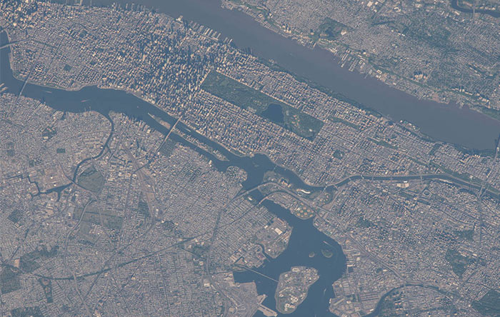 نیویورک از فضا