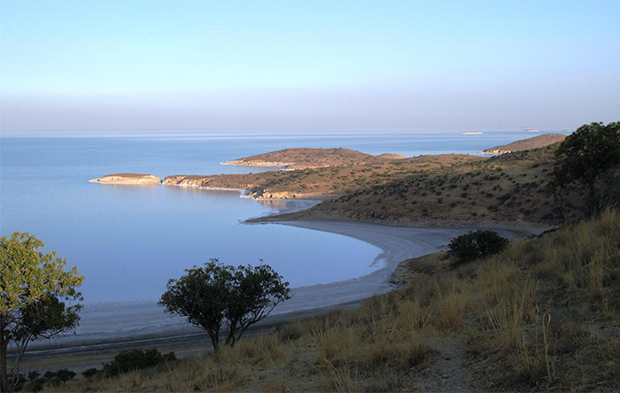 دریاچه‌ی ارومیه. عکس از طرح ملی حفاظت از تالاب‌ها