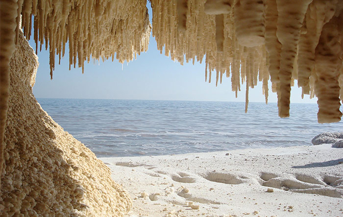 نمایی از دریاچه‌ی ارومیه