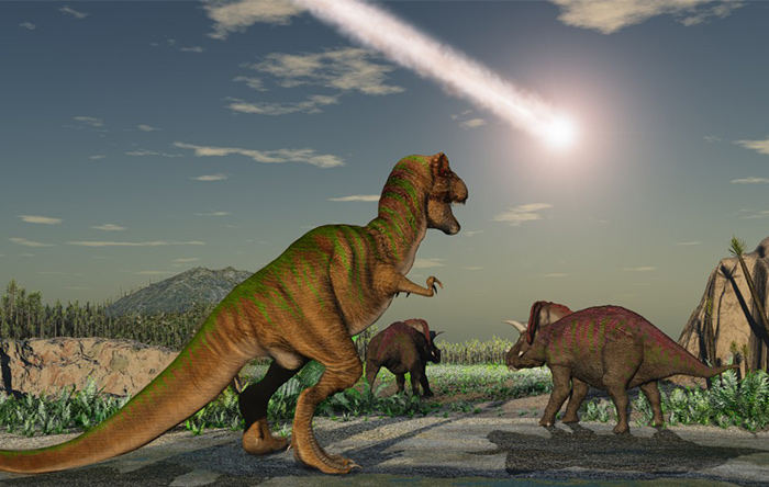 دانشمندان می‌گویند احتمالا سیارکی که ۶۶ میلیون سال پیش به منطقه‌ی چیکشلوب در خلیج مکزیک برخورد کرده باعث انقراض دایناسورها شده است.