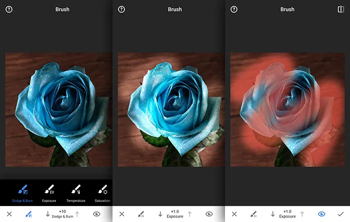 ویرایش حرفه ای عکس با Snapseed - قلم مو ۱