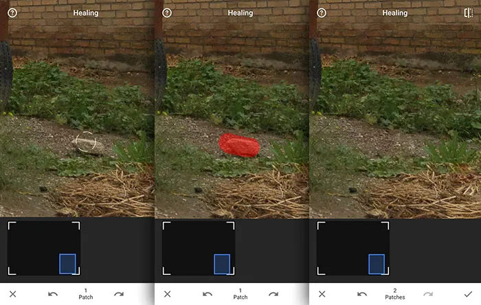 ویرایش حرفه ای عکس با Snapseed - ترمیم عکس