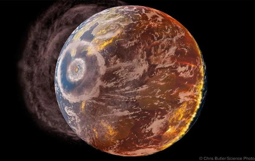 برخورد سیارک به زمین باعث دگرگونی‌های زیادی در این سیاره شد.