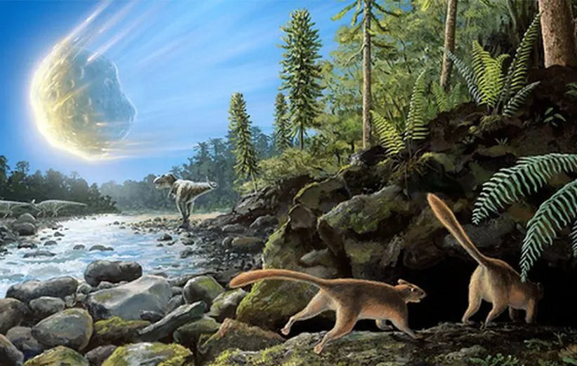 در این میان پستانداران کوچک که در مخفیگاه‌ها زندگی می‌کردند جان به در بردند و جای دایناسورها را پر کردند.