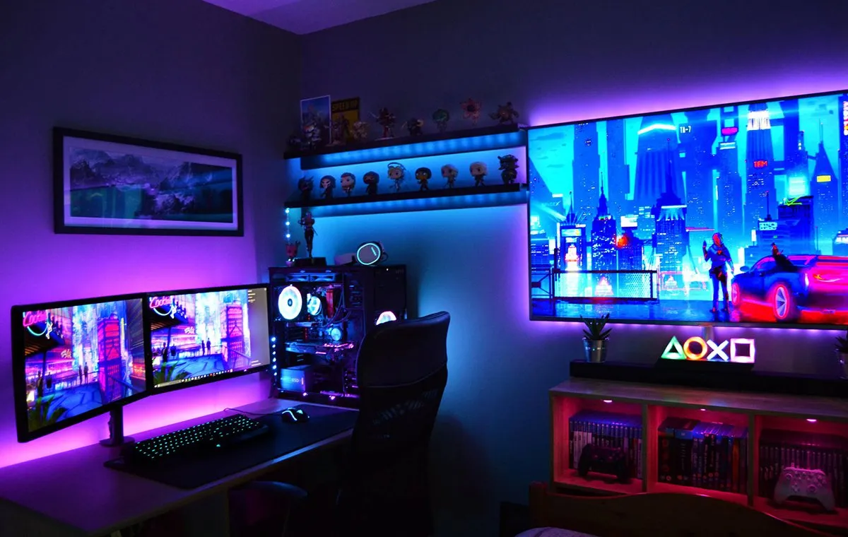 نورپردازی اتاق گیمینگ