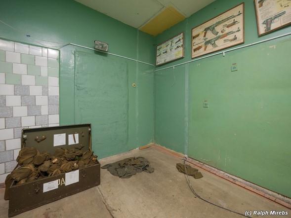 تصویری از یک پناهگاه نظامی در روسیه. عکس در سال 2012 ثبت شده است.
