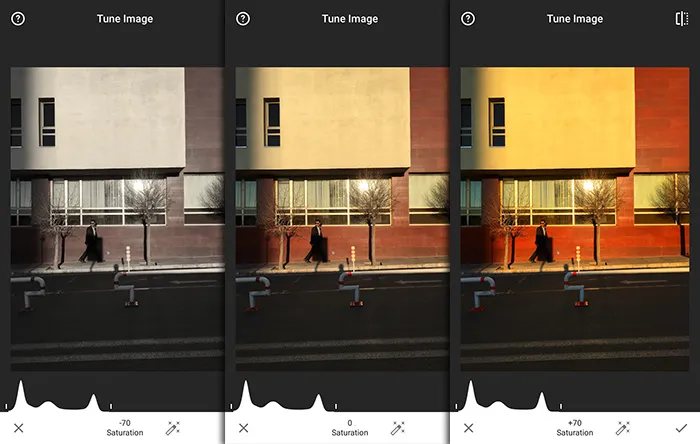 غلظت رنگ (Saturation)