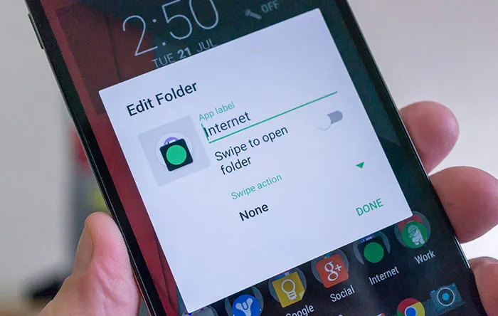 نوا لانچر سوایپ