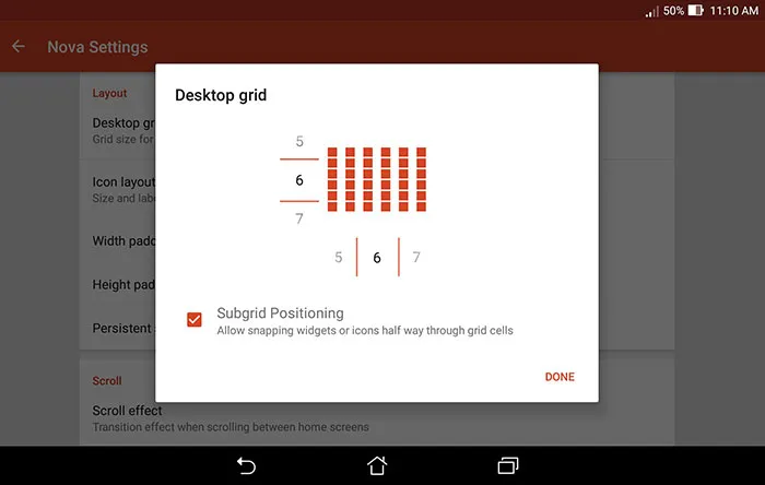 نوا لانچر گرید