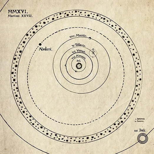 تصویری شماتیک از موقعیت سیارک نادری در منظومه‌ی شمسی