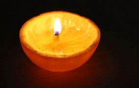 شمع با پرتقال