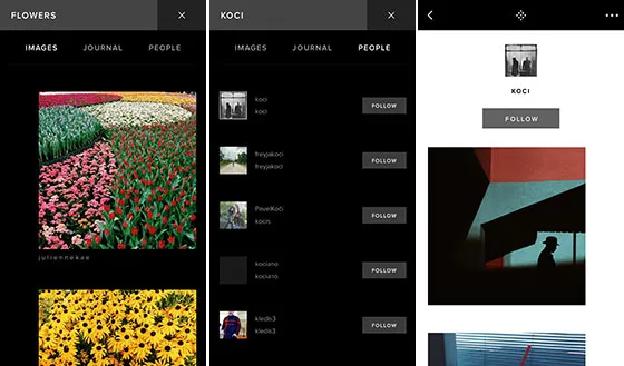 اپلیکیشن VSCO - انتشار عکس - عکاسی موبایل ۰۶