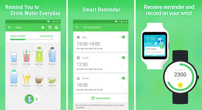 ۰۱ -نقد و بررسی اپلیکیشن سلامتی Water Drink Reminder