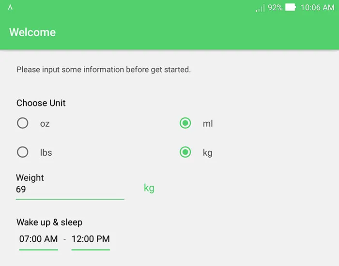 ۰۲ -نقد و بررسی اپلیکیشن سلامتی Water Drink Reminder