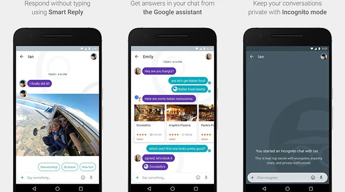 امنیت پیام رسان گوگل
