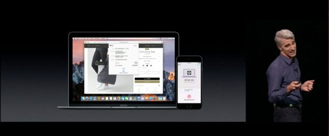 امکانات جدید MacOS Sierra - Apple Pay