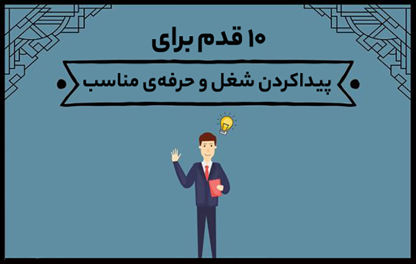 ده قدم برای پیدا کردن شغل مناسب