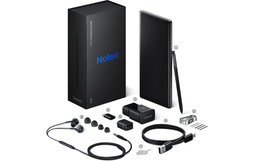Galaxy Note 8 box