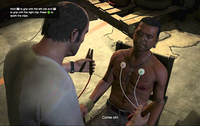 Grand Theft Auto V Torture scene