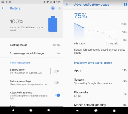 باتری هوشمند گوشی پیکسل