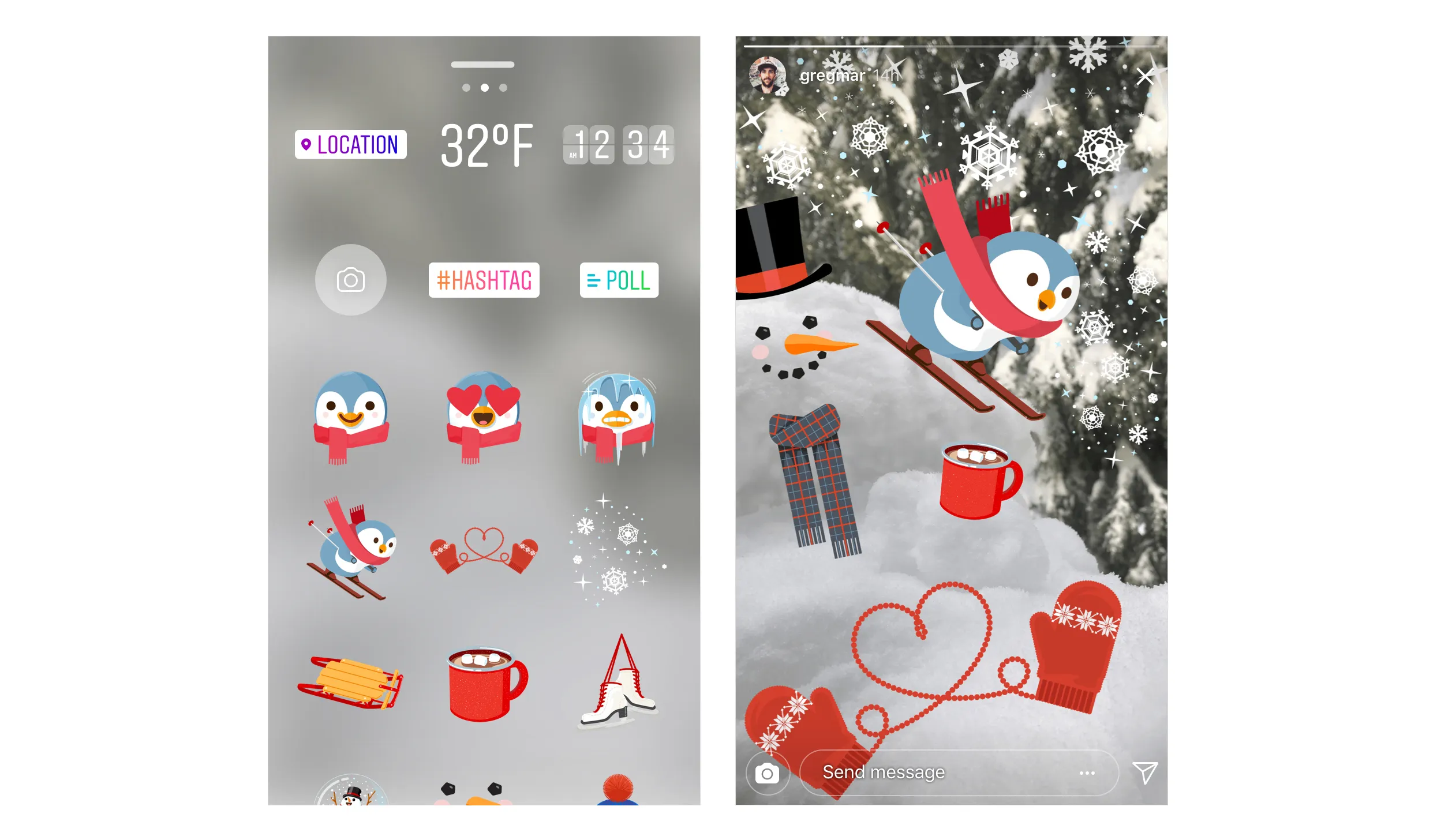 اینستاگرام Stickers