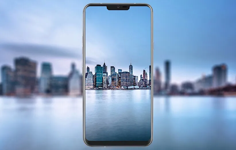 بریدگی صفحه نمایش LG G7