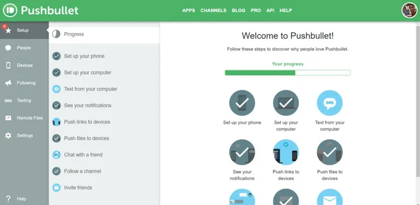 برنامهی Pushbullet