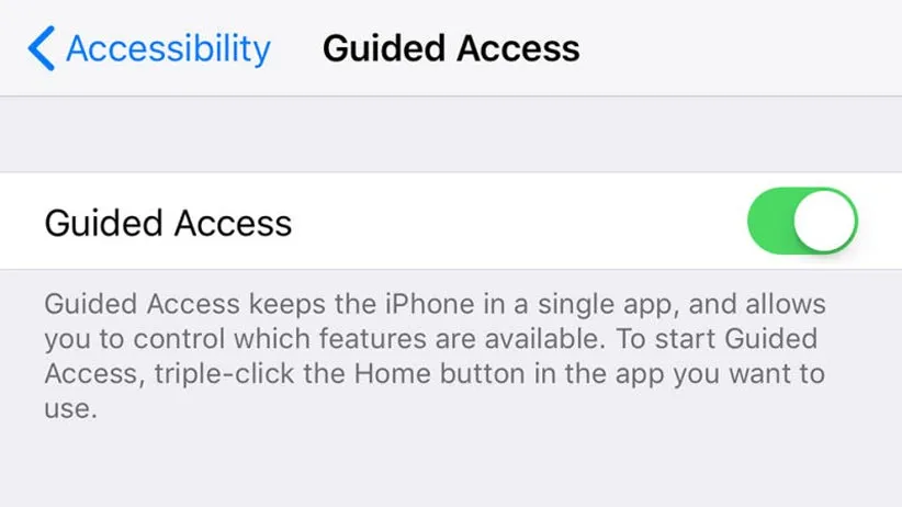 دسترسی محدود در آیفون