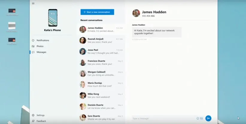 معرفی اپلیکیشن Your Phone
