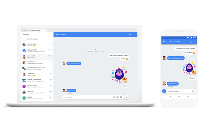 اپ Android Messages
