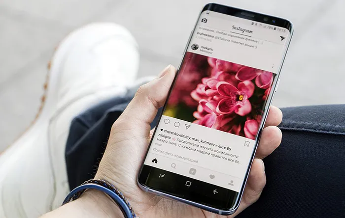 اینستاگرام گلکسی اس ۸