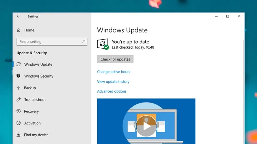 عدم نصب به‌روزرسانی نرم‌افزاری