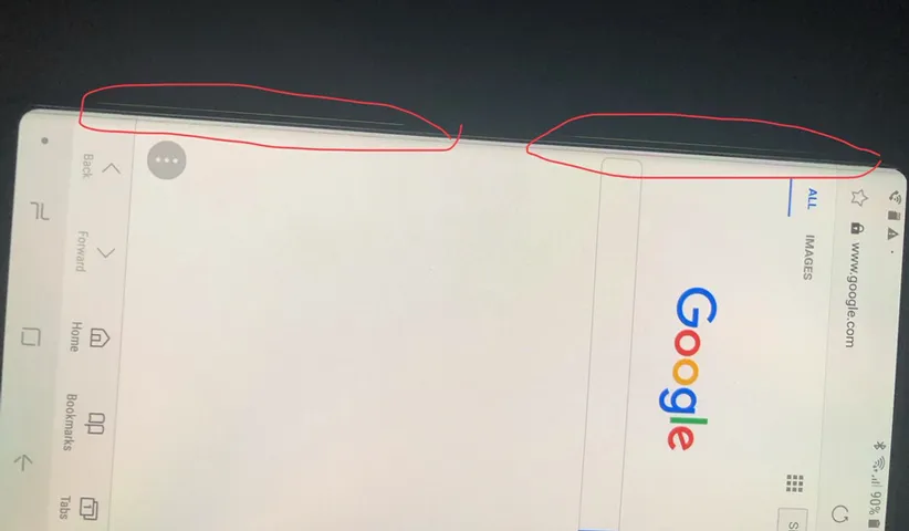 صفحه نمایش نوت 9