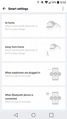 تنظیمات هوشمند