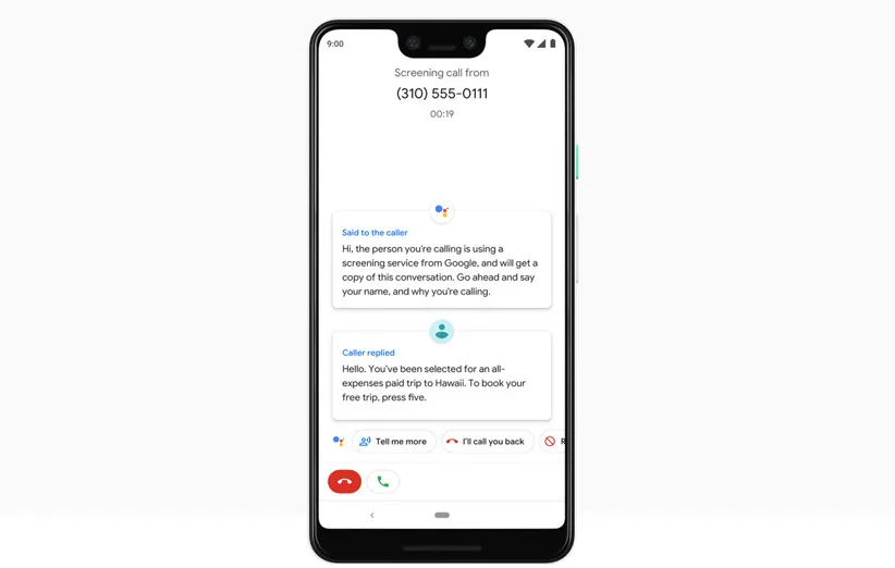 قابلیت Call Screen