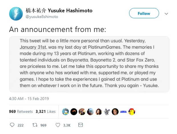 توییت Yusuke Hashimoto