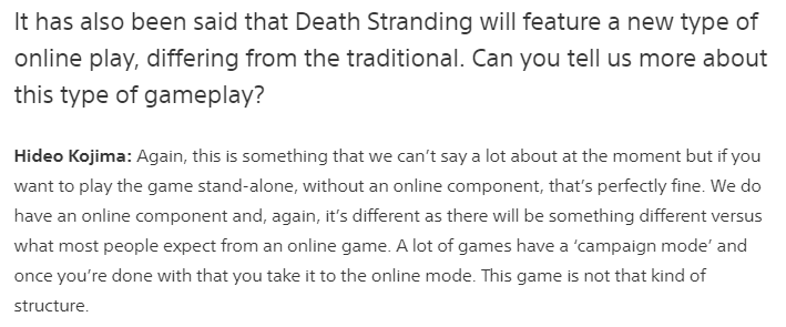 بازی Death Stranding آنلاین