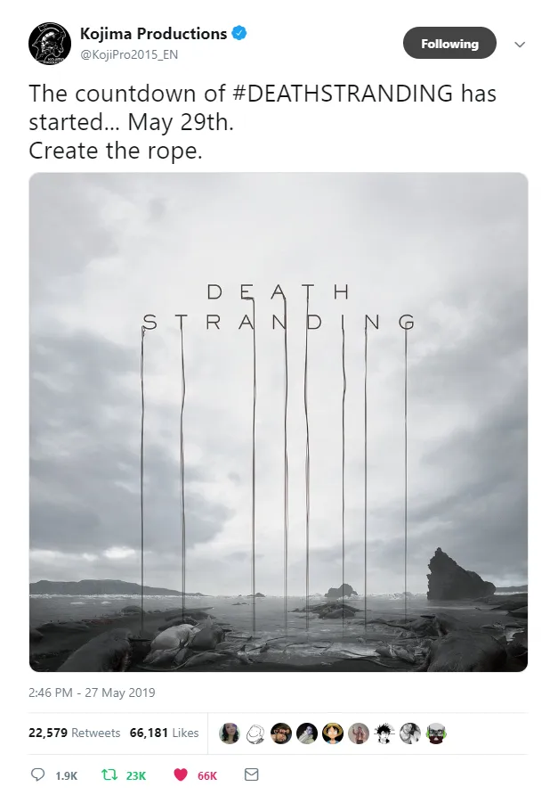 توییت Kojima productions