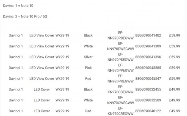 گلکسی نوت 10