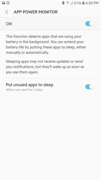 غیر فعال کردن اپ های سامسونگ